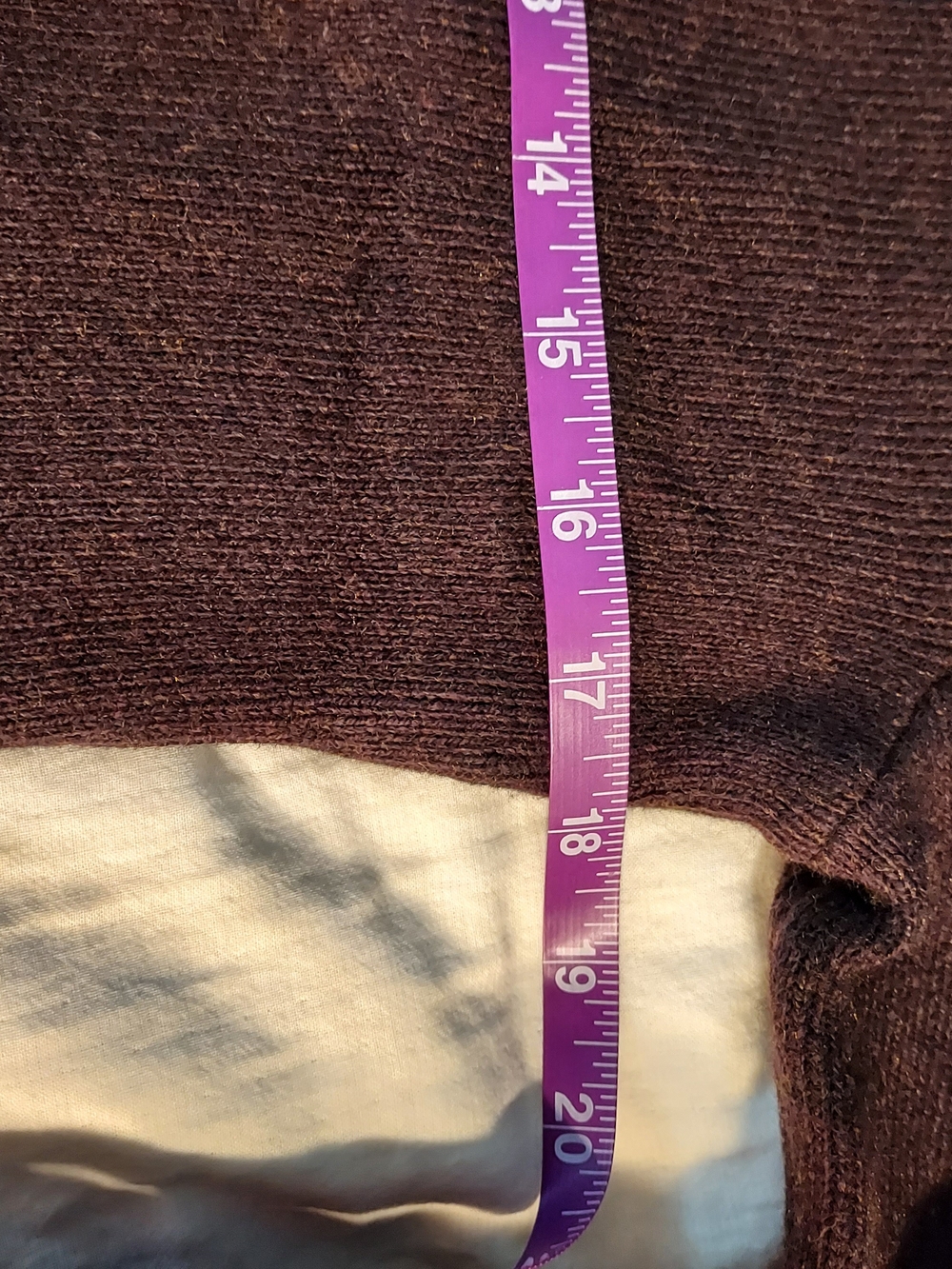 GAP Dark Brown V-Neck Button Cardigan, Wide Sleeves, S - Picture 7 of 10